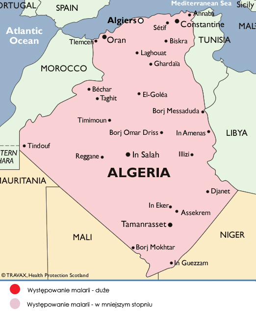 algieria malaria i szczepienia 